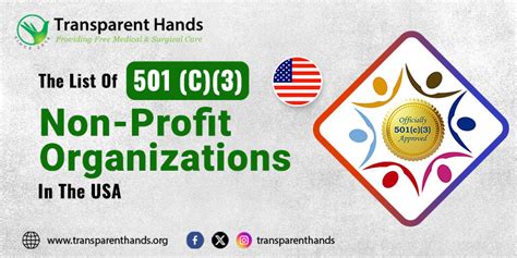 501c3 charitable organizations list.